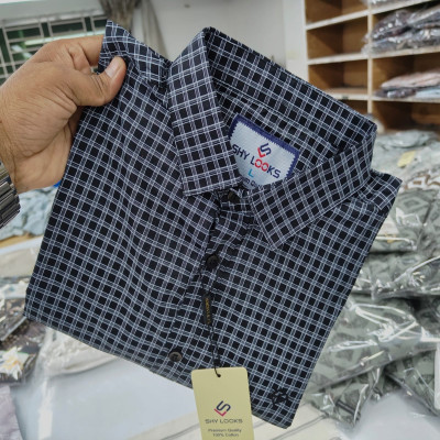 Cotton full Sleeve Check Shirt for Men's