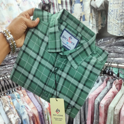 Cotton full Sleeve Check Shirt for Men's