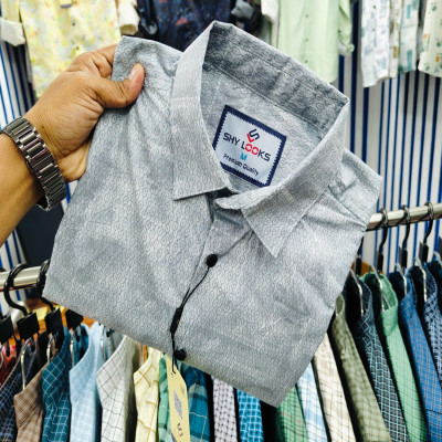 Pure Cotton full Sleeve Print Shirt for Men's