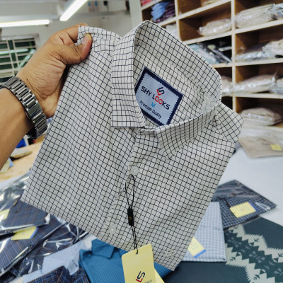 Cotton full Sleeve Check Shirt for Men's