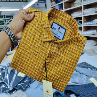 Cotton full Sleeve Check Shirt for Men's