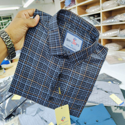 Cotton full Sleeve Check Shirt for Men's