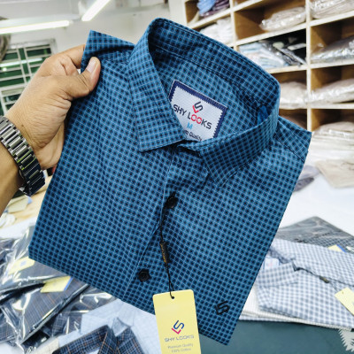 Cotton full Sleeve Check Shirt for Men's