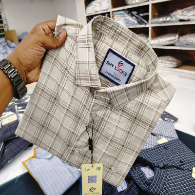 Cotton full Sleeve Check Shirt for Men's