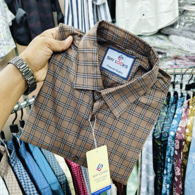 Cotton full Sleeve Check Shirt for Men's