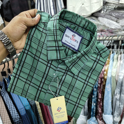 Cotton full Sleeve Check Shirt for Men's