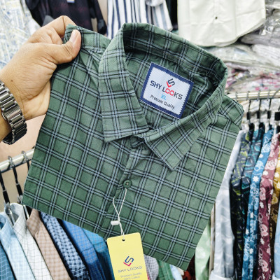 Cotton full Sleeve Check Shirt for Men's
