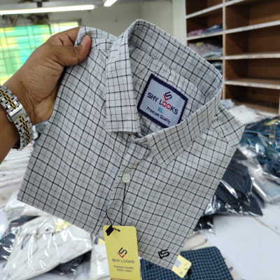 Cotton full Sleeve Check Shirt for Men's