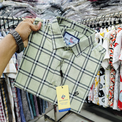Cotton full Sleeve Check Shirt for Men's