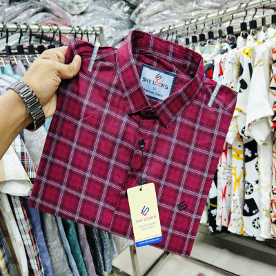 Cotton full Sleeve Check Shirt for Men's