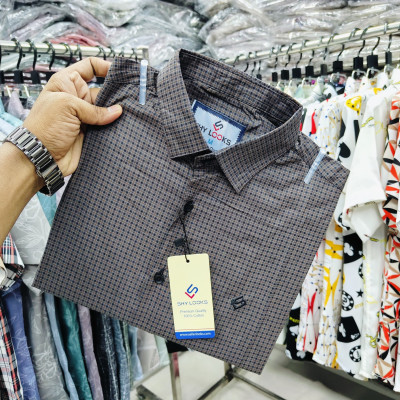 Cotton full Sleeve Check Shirt for Men's