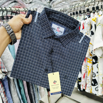 Cotton full Sleeve Check Shirt for Men's