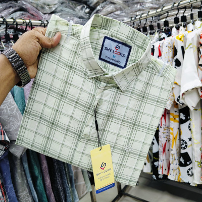Cotton full Sleeve Check Shirt for Men's