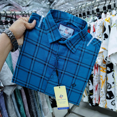 Cotton full Sleeve Check Shirt for Men's