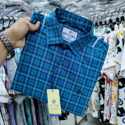 Cotton full Sleeve Check Shirt for Men's