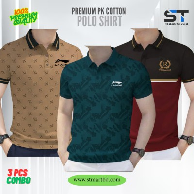 3 PCS COMBO OFFER!Exclusive Design PK Polo Shirt