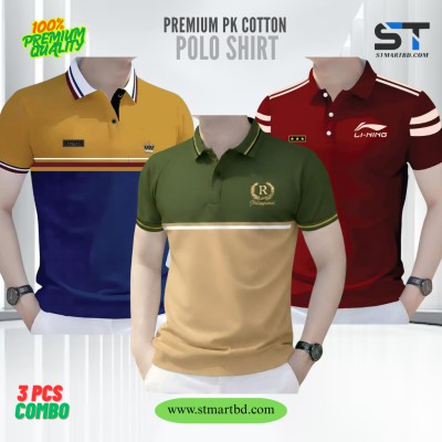 3 PCS COMBO OFFER!Exclusive Design PK Polo Shirt