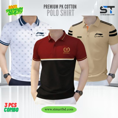 3 PCS COMBO OFFER!Exclusive Design PK Polo Shirt