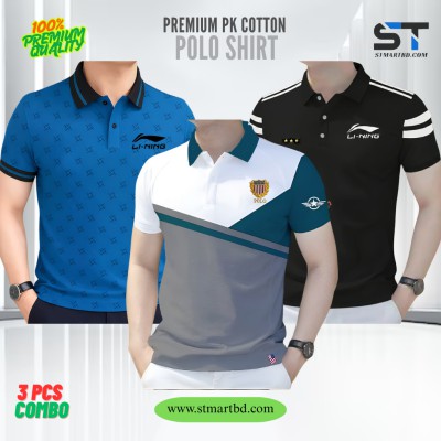 3 PCS COMBO OFFER!Exclusive Design PK Polo Shirt