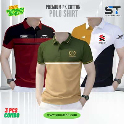 3 PCS COMBO OFFER!Exclusive Design PK Polo Shirt