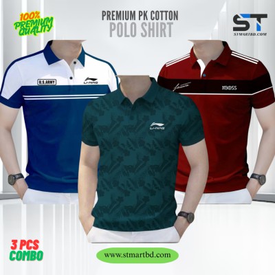 3 PCS COMBO OFFER!Exclusive Design PK Polo Shirt