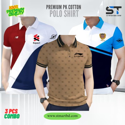 3 PCS COMBO OFFER!Exclusive Design PK Polo Shirt