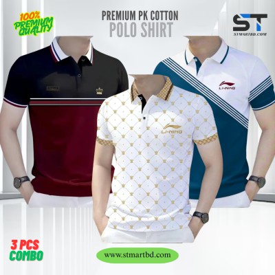 3 PCS COMBO OFFER!Exclusive Design PK Polo Shirt-A
