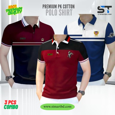 3 PCS COMBO OFFER!Exclusive Design PK Polo Shirt-A
