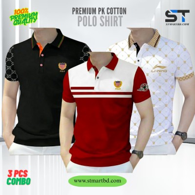 3 PCS COMBO OFFER!Exclusive Design PK Polo Shirt-A