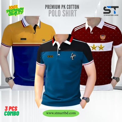 3 PCS COMBO OFFER!Exclusive Design PK Polo Shirt-A