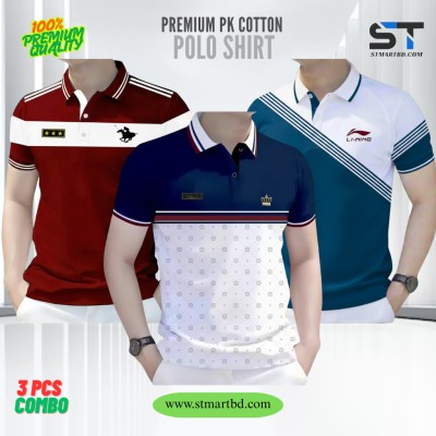 3 PCS COMBO OFFER!Exclusive Design PK Polo Shirt-A