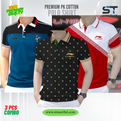 3 PCS COMBO OFFER!Exclusive Design PK Polo Shirt-A