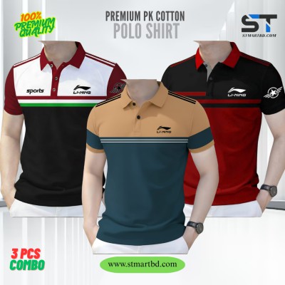 3 PCS COMBO OFFER!Exclusive Design PK Polo Shirt
