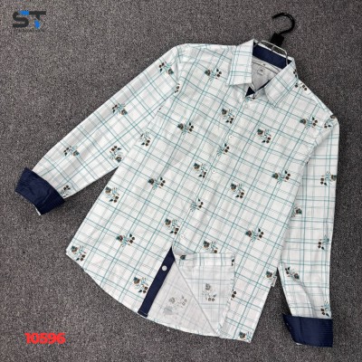 Pure Cotton Contrast Shirt for Men's