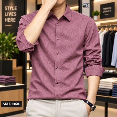 Premium China Jafran Fabrics Solid Full Sleeve Shirt