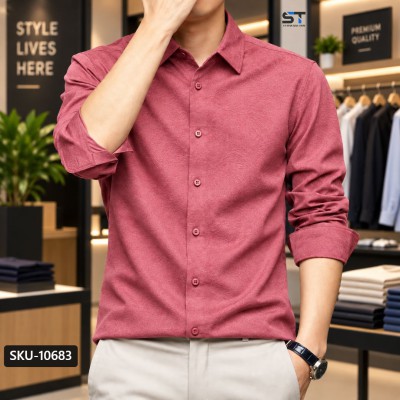 Premium China Jafran Fabrics Solid Full Sleeve Shirt